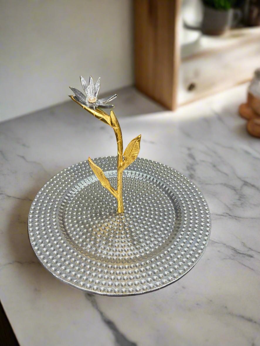 Hammered Sandwich Plate - LA Home Store