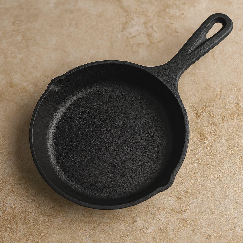 Skillet 8 In (20 CM) Cast Iron Seasoned Frying Pan | Ahlan Living | Krucible Kitchen