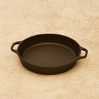 Skillet 15 Inch (38 Cm) Dual Handle, Cast Iron Seasoned | Ahlan Living | Krucible Kitchen