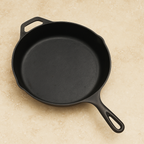 Skillet 12 Inch (30 CM) Cast Iron Seasoned Frying Pan | Ahlan Living | Krucible Kitchen