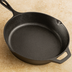 Skillet 10 In (25 CM) Cast Iron Seasoned Frying Pan | Ahlan Living | Krucible Kitchen