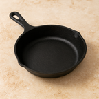 Skillet 6.25 Inch (16 CM) Cast Iron Seasoned Frying Pan | Ahlan Living | Krucible Kitchen