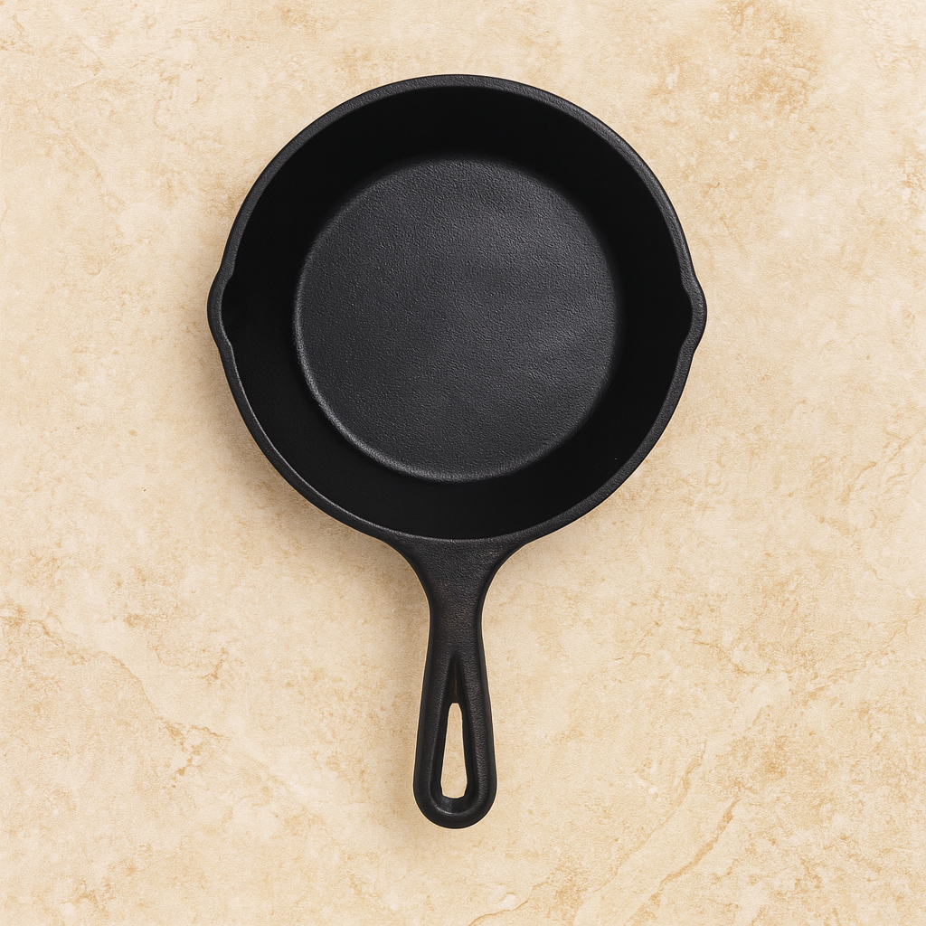 Skillet 8 In (20 CM) Cast Iron Seasoned Frying Pan | Ahlan Living | Krucible Kitchen